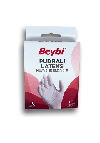 Pudralı Lateks Muayene Eldiveni 10'luk Kutu