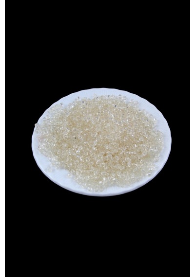 Bej Rengi 4 Mm Piramit Akrilik Boncuk Aksesuar Takı Malzeme 25 Gr