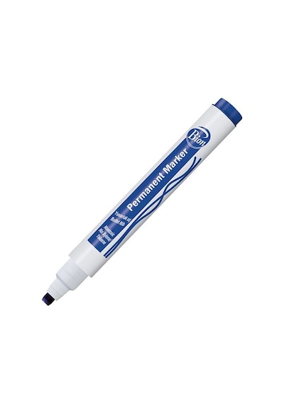 Bion Permanent Marker 9177- Kesik Uç Mavi 12 Li