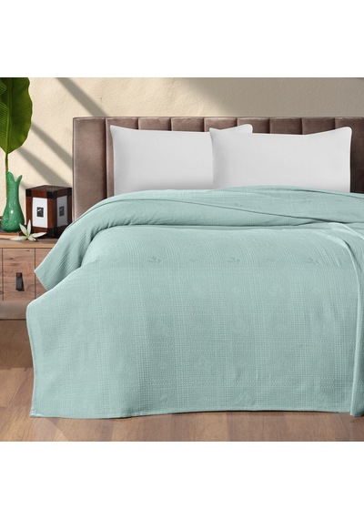 Maxstyle Tek Kişilik %100 Pamuk Pike Çağla 160x220 Cm Renkli