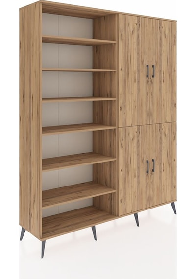 Hyperion Gardrop 8 Raflı 4 Kapaklı 2 Askılı 176x44x221 Çam-çam Çam Hyperion Gardrop 8 Raflı 4 Kapaklı 2 Askılı 176x44x221 Çam-çam Çam