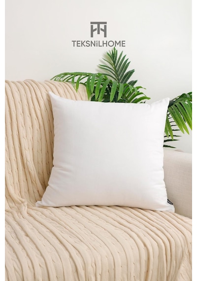 2 Adet Kırlent İç Yastık Boncuk Silikon 5 Ebat Premıum Koltuk Dekor Yastığı 43 x 43