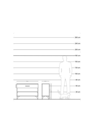 Arges Şifonyer Tek Raflı Tek Çekmeceli 88x30x64 Aytaşı-antrasit Aytaşı