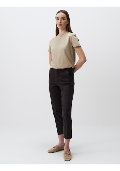 Jimmy Key Kahverengi Normal Paça Cepli Gabardin Pantolon 24spapav2800 Kahverengi