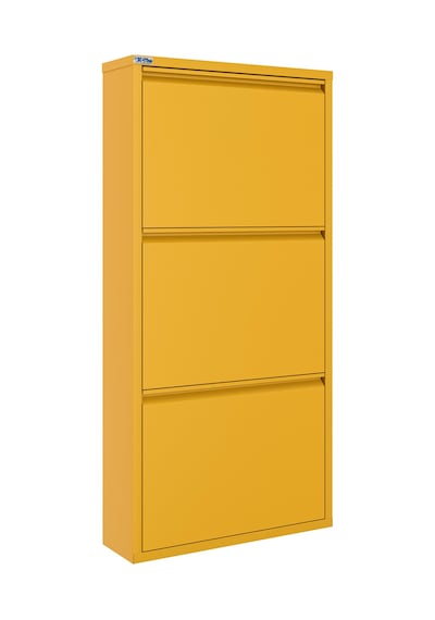 Ceha 3'lü Metal Ayakkabılık - Hardal Sarısı/Mustard K.AYK-3/M1963