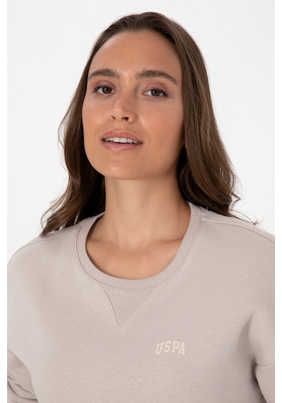 U.S. Polo Assn. Kadın Taş Şardonlu Bisiklet Yaka Basic Sweatshırt 50313586-VR049 U.S. Polo Assn. Kadın Taş Şardonlu Bisiklet Yaka Basic Sweatshırt 50313586-VR049