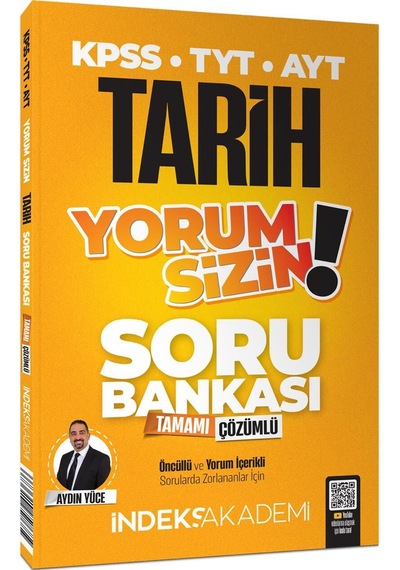 2026 Kpss Meb-ags Tyt Ayt Tarih Yorum Sizin Soru Bankası Çözümlü - Aydın Yüce İndeks Akademi Yayıncılık