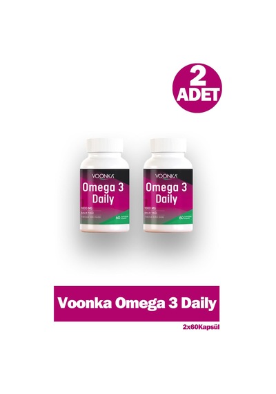 Voonka Omega 3 Daily 60 Yumuşak Kapsül 2 Adet