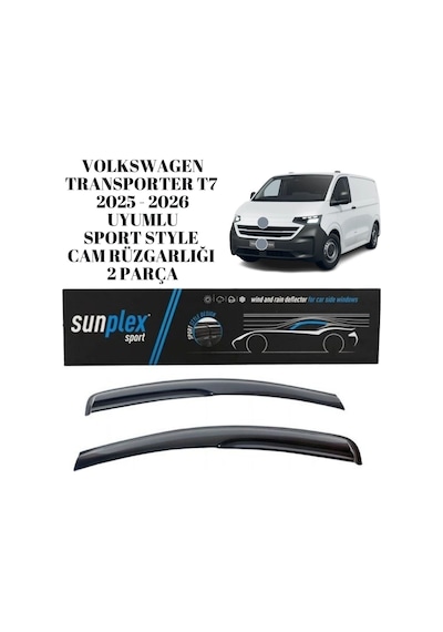 Volkswagen Vw Transporter T7 2025 2026 Uyumlu Sport Style Cam Rüzgarlığı 2 Parça Sunplex 2 Adet