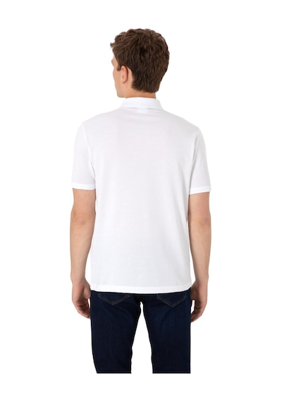 U.S. Polo Assn. Erkek Regular Fit Polo Yaka Basic T-shirt Beyaz