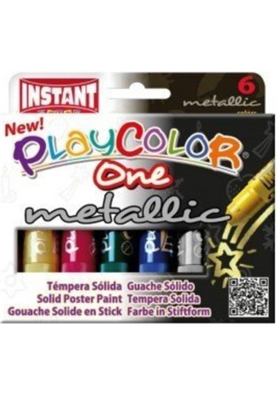 Metallıc Pocket Set Assorted 6'lı Stik Guaj Boya Kalem Seti Karışık