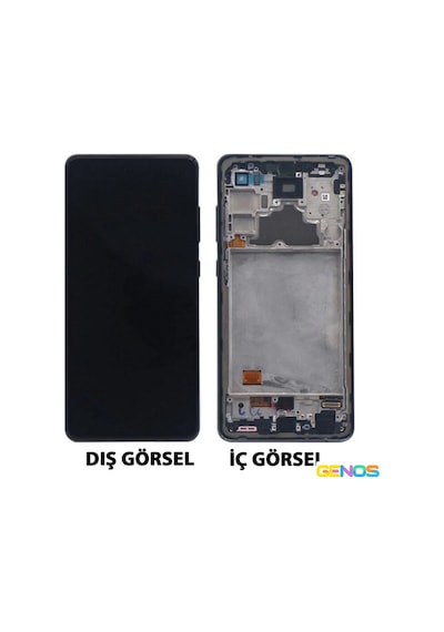Samsung Galaxy A72 A725 Uyumlu Lcd+dokunmatik+çıtalı Siyah Renk Sn809077