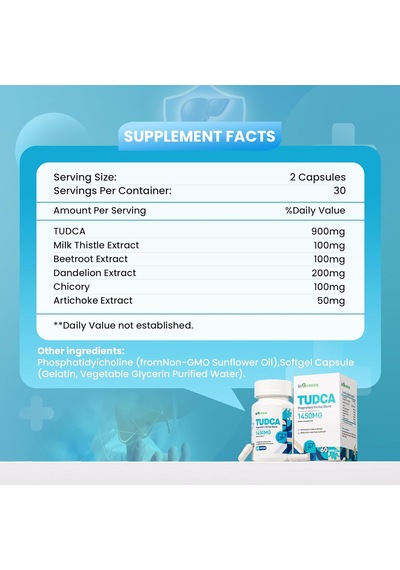 İngreens Tudca+milk Thistle 1450mg Health For Liver Kidney Cleans
