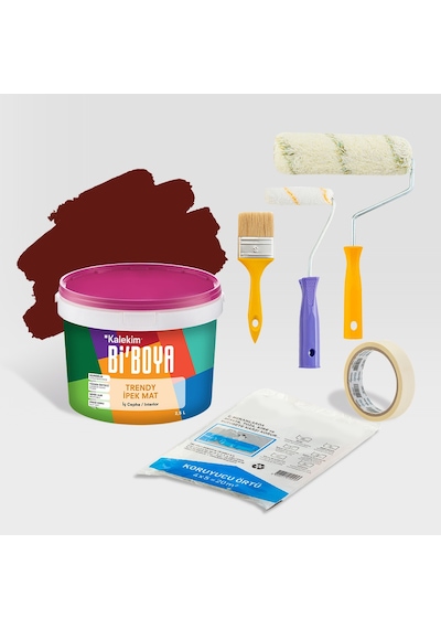 Bi Boya Tek Oda Boyama Seti 2.5 L Korel