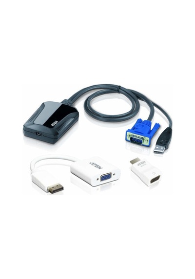 Aten Cv211Cp Laptop Usb To Vga Hdmı Dısplay Port Konsol Adaptörü