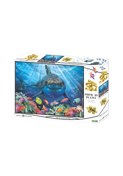 Prime 3d - Büyük Beyaz Köpekbalığı 500 Parça Yetişkin Puzzle 1036