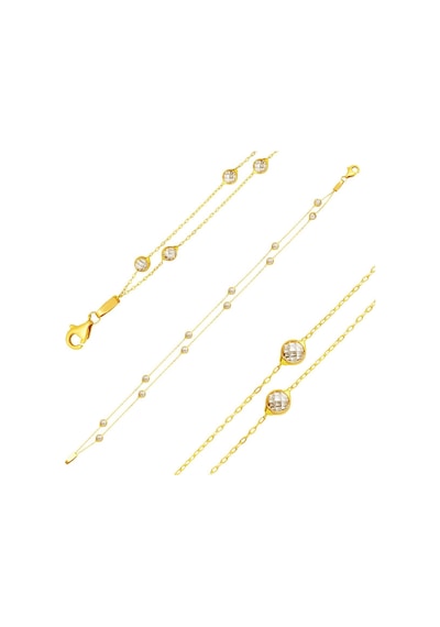 Bilezikci 14 Ayar Altın 2 Sıra Zincirli Bileklik BLEGY14K28217 Sarı Altın