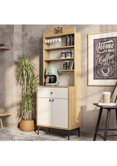 5204 Sıesta 69 Cm Kahve Köşesi Çok Amaçlı Dolap Sepet - Beyaz 5204 Sıesta 69 Cm Kahve Köşesi Çok Amaçlı Dolap Sepet - Beyaz