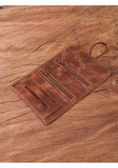 Tütün Kesesi Cüzdan Tütün Çantası %100 Gerçek Deri. Açık Boyut: 13cm 19cm Kapalı Boyut: 7cm 13cm