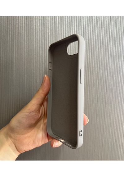 Apple Uyumlu iPhone 16e Logolu İçi Kadife Silikon Lansman Kılıf