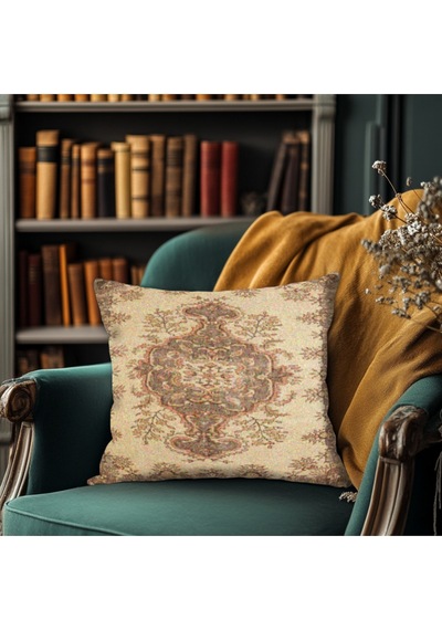 Turkıshrug Kıngdom Canlı Boho Desenli Yastık Kılıfı Kare 43 X 43 Çok Renkli