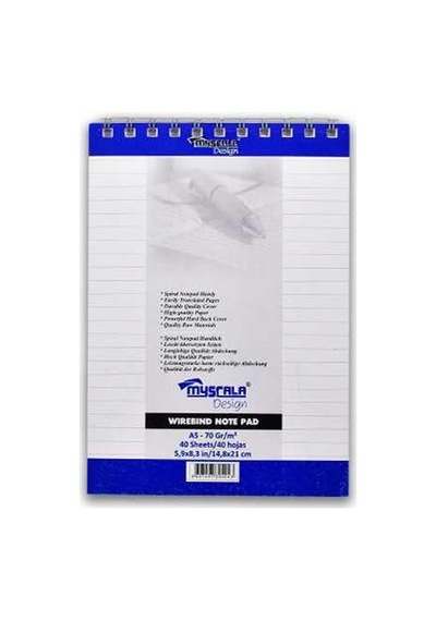 G0405 A5 40 Yaprak Spiralli Bloknot Çizgili 1 Adet