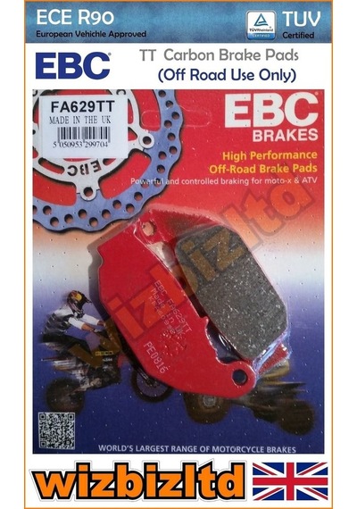 Honda Crf 250 L Arka Fren Balatası Ebc Fa629Tt Karbon Fren Balata