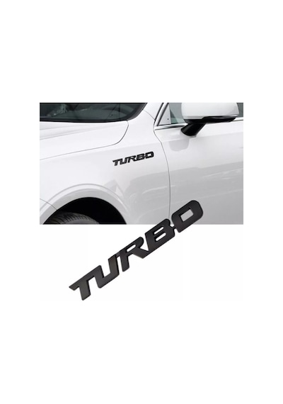 Turbo Piano Black Çamurluk Yazısı 3m 3d Abs Chery Kimo