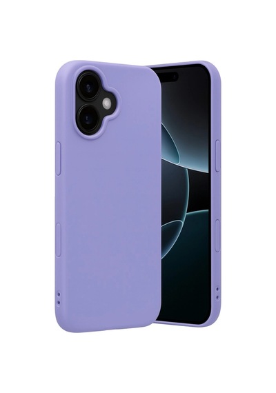 Apple iPhone Uyumlu,  17 Nano İçi Kadife Silikon - Lila