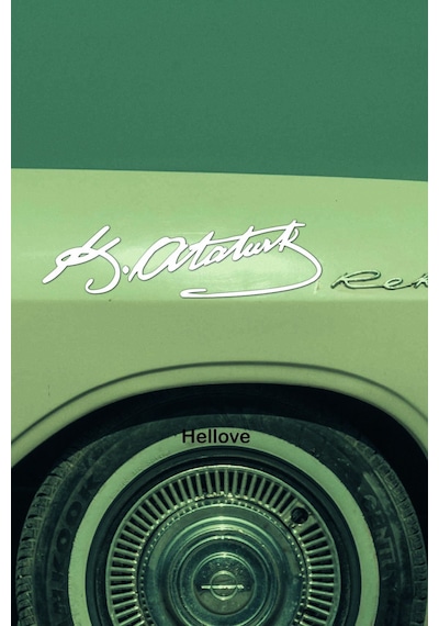 Atatürk İmza Sticker Beyaz 20 Cm 20 Cm
