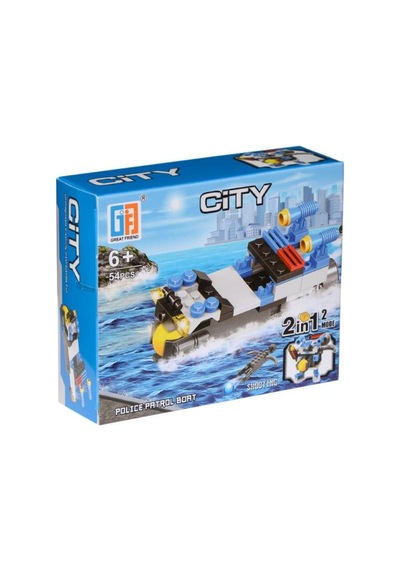 Kzl-123-86 Kızılkaya. City Polis Blok Seti 54 Parça.