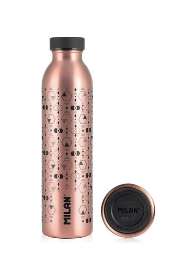 Mılan 643020cp Copper Siyah Paslanmaz İzotermal Matara 591ml