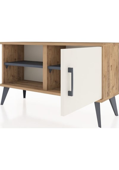 Arges Şifonyer 2 Raflı Tek Kapaklı 88x30x48 Çam-aytaşı/antrasit Aytaşı/antrasit Arges Şifonyer 2 Raflı Tek Kapaklı 88x30x48 Çam-aytaşı/antrasit Aytaşı/antrasit