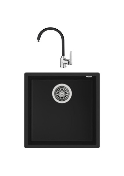 Teka Square 40.40 Evye Siyah + In 995 Batarya Siyah Set