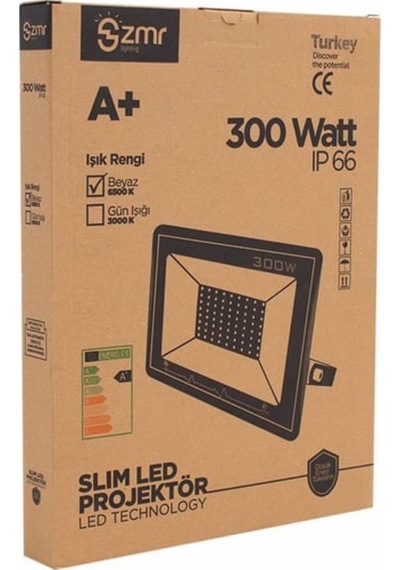 Siyah Kasa Led Projektör Zmr306/s65 300w
