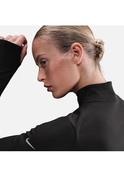 Nike Therma Fit Midlayer Yarım Fermuarlı Kadın Kışlık Sweatshirt-sportxstore Siyah