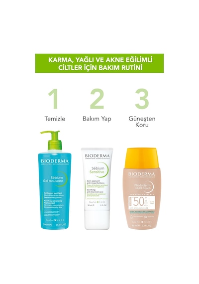 Sebium Sensitive Karma, Yağlı Ve Akne Eğilimli Ciltler Yatıştırıcı Nemlendirici Bakım Kremi 30 Ml