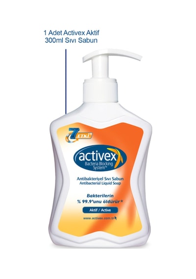 Activex Aktif Koruma Pompalı  Sıvı Sabun 300 ML