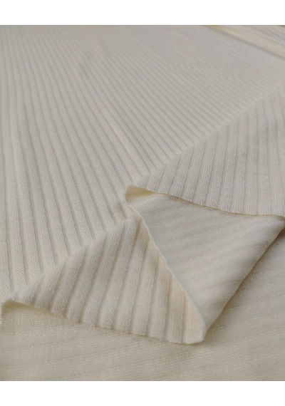 Krem Triko Örme Kumaş Yüksek Esnek Yumuşak Dokulu Bluzluk & Elbiselik En: 140cm-11693