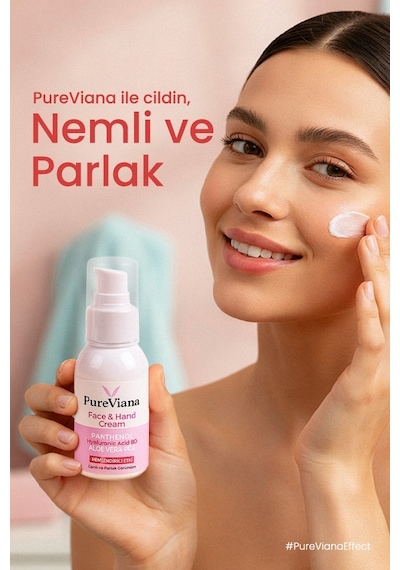 Pureviana Hyaluronik Asit 8D + Aloe Vera + Cica Bariyer Onarıcı Yatıştırıcı ve Nemlendirici Yüz Kremi 60 ML