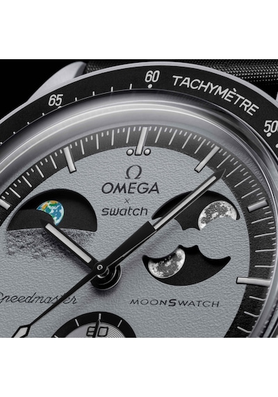 Swatch Omega Moonswatch Mission To Earthphase So33m700 Gri