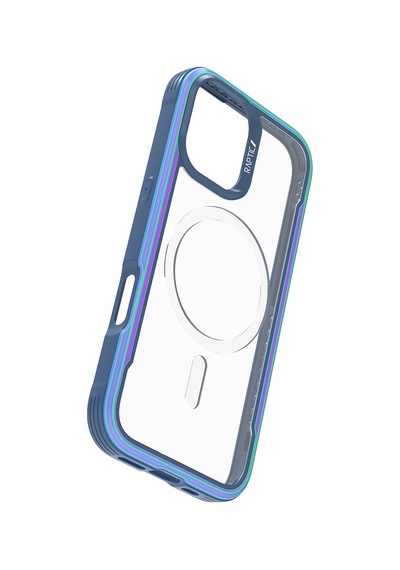 Apple Uyumlu iPhone 17 Kılıf M-safe Şarjlı Airbagli Raptic Shield Serisi Şeffaf Arka Yüzey Kapak Colorful