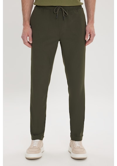 Ac&Co / Altınyıldız Classics Slim Fit Dar Kesim Beli Bağlamalı Yan Cepli Erkek Pantolon - Haki Ac&Co / Altınyıldız Classics Slim Fit Dar Kesim Beli Bağlamalı Yan Cepli Erkek Pantolon - Haki