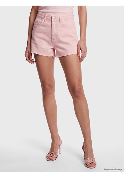 Lcw Jeans Pembe Regular Fit Kadın Jean Şort