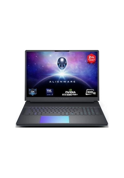 Dell Alienware 18 AWAREA51-18-U95080-WP-3TB Ultra 9 275HX 64 GB 3 TB SSD 16 GB RTX5080 18" W11P Dizüstü Bilgisayar