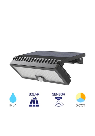 Braytron Solaris 10w Sensörlü Solar Led Duvar Apliği 3 Renk Seçenekli 10 W