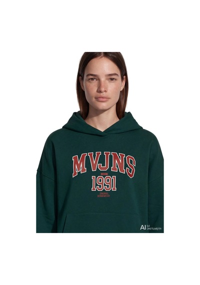 Mavi Logo Sweatshırt Koyu Çam Yeşili Yeşil Kadın Sweatshirt M1s20141-71929