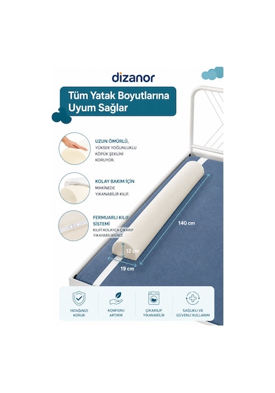 Dizanor Yeni Nesil Sünger Yatak Bariyeri 140 Cm
