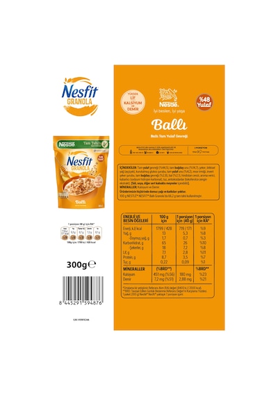 Nesfit Granola 300gr Ballı X2