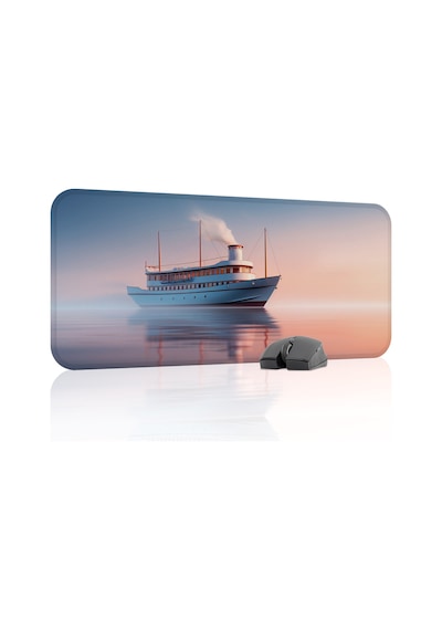 Gemi Ship Kaymaz Dikişli Kauçuk Oyuncu Mousepad V5 - 70x30 Xl Gaming Mouse Pad Fare Altlığı